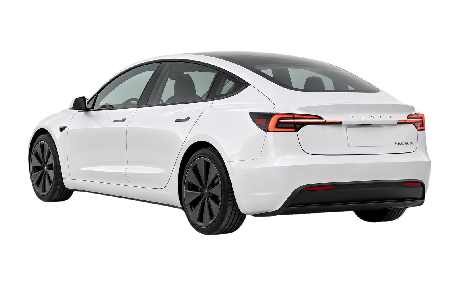 Tesla Model 3 — rear view