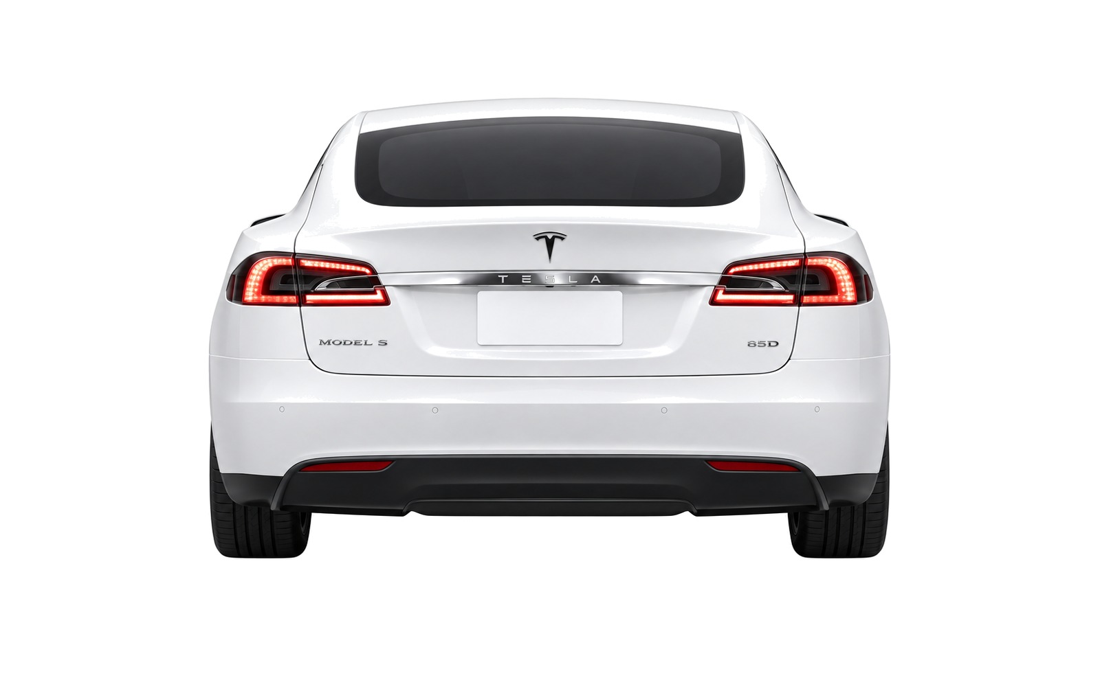 Tesla Model S — rear view